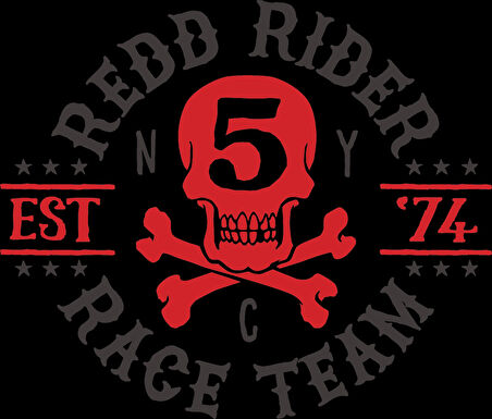 Redd Rider Sticker 10x10 cmRenkli Sticker