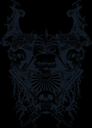 İskeletler Sticker 10x10 cmRenkli Sticker