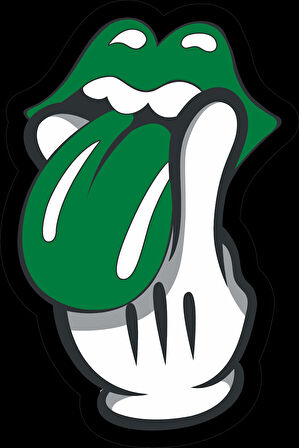 dudaklar sticker 10x10 cmRenkli Sticker