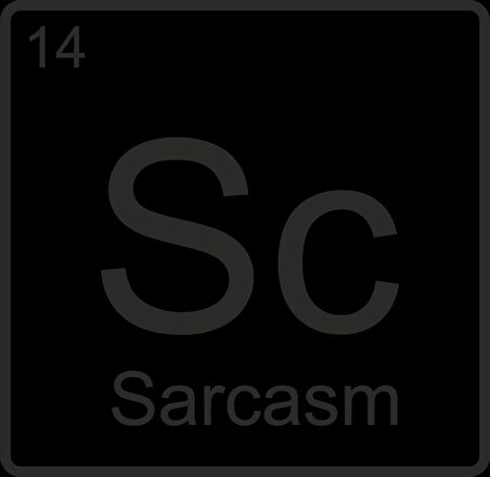 Sc sarcasm sticker 10x10 cmRenkli Sticker