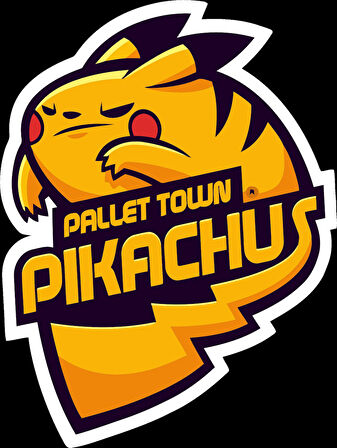 Pikachu Sticker 10x10 cmRenkli Sticker