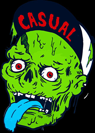 Zombiee Sticker 10x10 cmRenkli Sticker