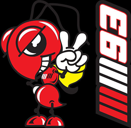 Karınca Sticker 10x10 cmRenkli Sticker