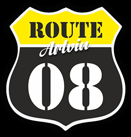 08 Artvin Sticker 10x10 cmRenkli Sticker