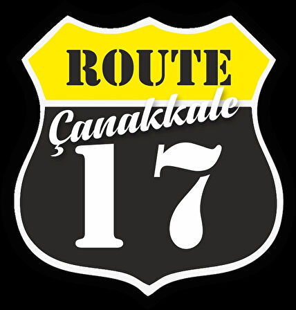 17 Çanakkale Sticker 10x10 cmRenkli Sticker