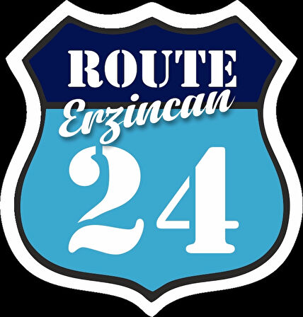 24 Erzincan Sticker 10x10 cmRenkli Sticker