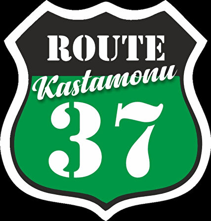 37 Kastamonu Sticker 10x10 cmRenkli Sticker