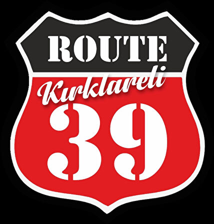 39 Kırklareli Sticker 10x10 cmRenkli Sticker