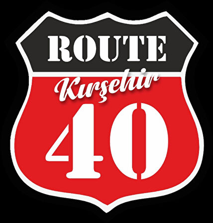 40 Kırşehir Sticker 10x10 cmRenkli Sticker