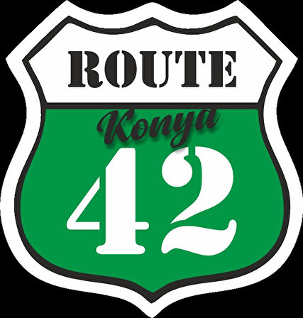 42Konya Sticker 10x10 cmRenkli Sticker