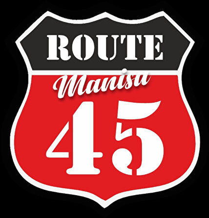 45 Manisa Sticker 10x10 cmRenkli Sticker