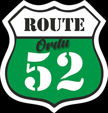 52 Ordu Sticker 10x10 cmRenkli Sticker