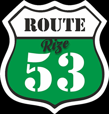 56 Rize Sticker 10x10 cmRenkli Sticker