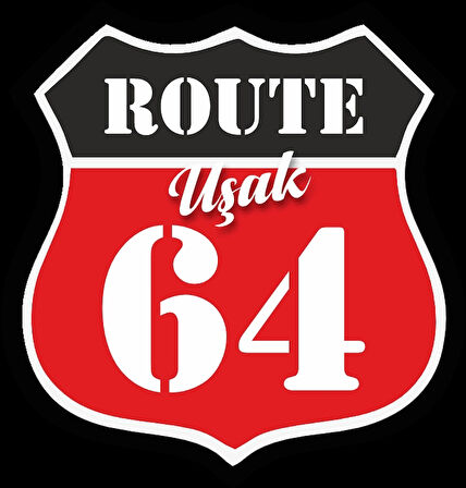 64 Uşak Sticker 10x10 cmRenkli Sticker