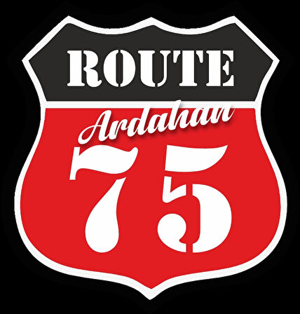 75 Ardahan Sticker 10x10 cmRenkli Sticker