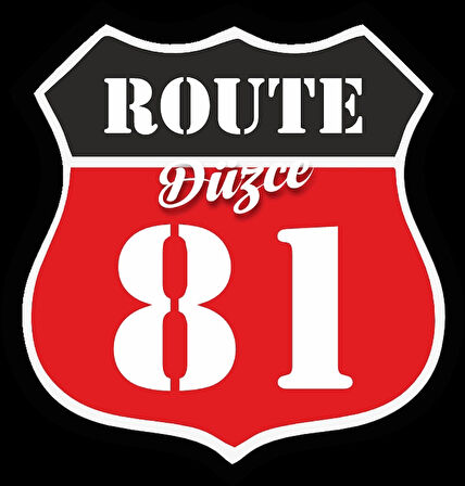 81 Düzce Sticker 10x10 cmRenkli Sticker