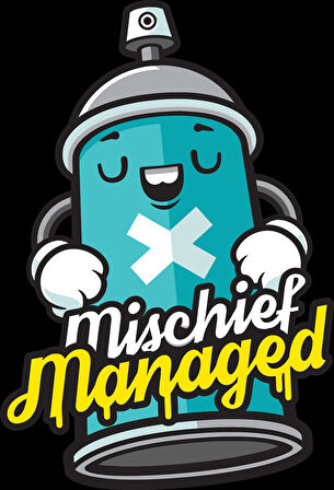 Grafiti Şişesi Sticker 10x10 cmRenkli Sticker