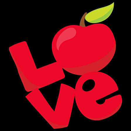 Love Slow Sticker 10x10 cmRenkli Sticker