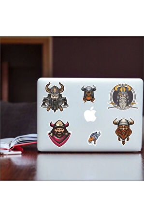 Vikingler Stikcer Set-1 7 Parça Telefon, Tablet, Defter, Laptop Sticker
