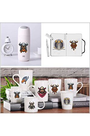 Vikingler Stikcer Set-1 7 Parça Telefon, Tablet, Defter, Laptop Sticker