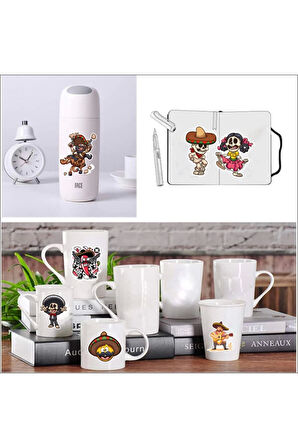 Mexican Sticker Set -1 10 Parça Telefon, Tablet, Defter, Laptop Sticker