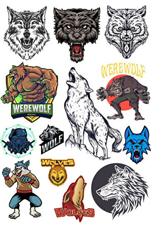 Kurt Sticker Set-1 13 Parça Telefon, Tablet, Defter, Laptop Sticker