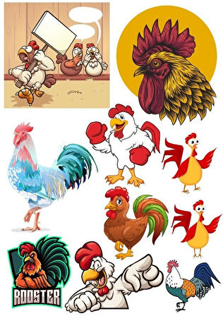 Horoz Sticker Set-1 13 Parça Telefon, Tablet, Defter, Laptop Sticker