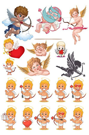 Eros Sticker Set-1 17 Parça Telefon, Tablet, Defter, Laptop Sticker