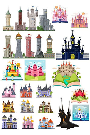 Kale Sticker Set-2 15 Parça Telefon, Tablet, Defter, Laptop Sticker