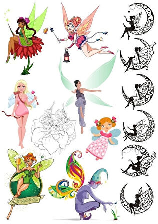 Peri Sticker Set-2 13 Parça Telefon, Tablet, Defter, Laptop Sticker