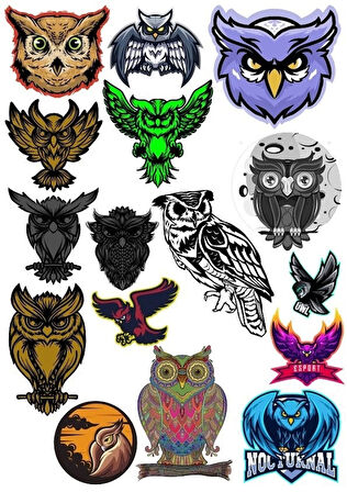 Köpek Balığı Sticker Set-2 15 Parça Telefon, Tablet, Defter, Laptop Sticker