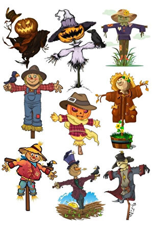 KorkuluK Sticker Set 2 9 Parça Telefon, Tablet, Defter, Laptop Sticker