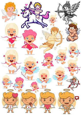 Eros Sticker Set 6 20 Parça Telefon, Tablet, Defter, Laptop Sticker