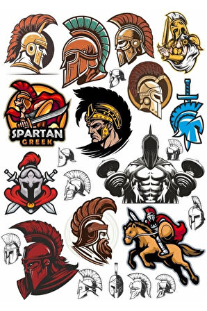 Spartacus Gladyator Sticker Set 1