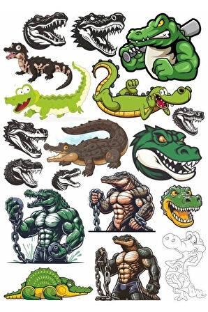 Timsah Sticker Set 3