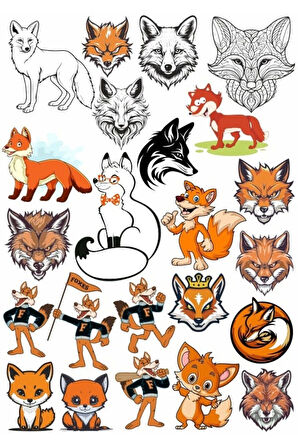 Tilki Sticker Set 6