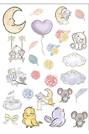 Sevimli Rüyalar Alemi Sticker Set 1