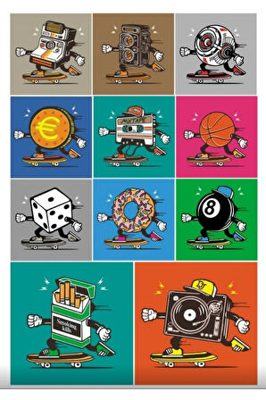 Vintage Sticker Set 2