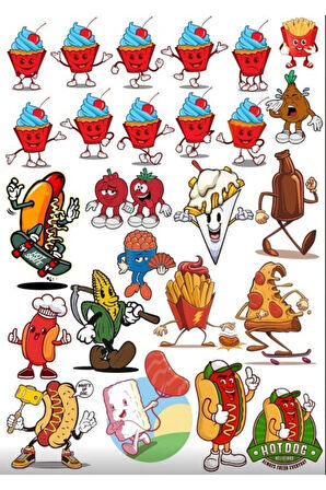 Sokak Lezzetleri Sticker Set