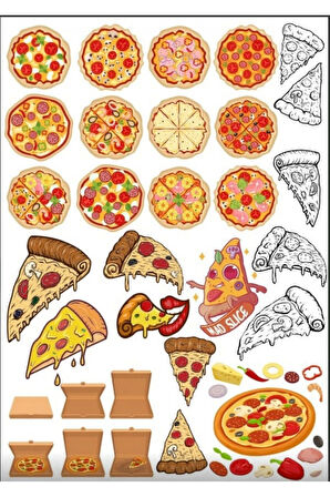 Pizza Sticker Set