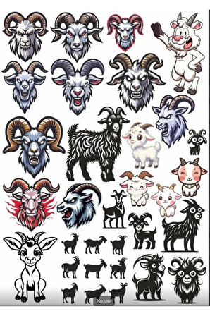 Goat Keçi Sticker Set 1