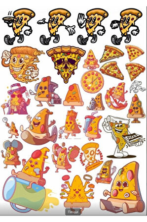 Pizza Sticker Set 3