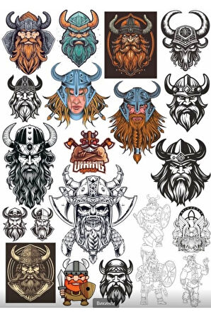 Viking İskandinav Sticker Set 3