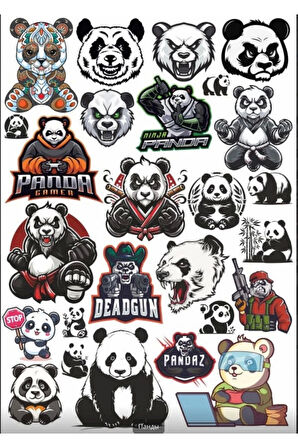 Panda Sticker Set 5
