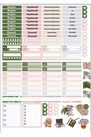 Planlayıcı Sticker Set 2