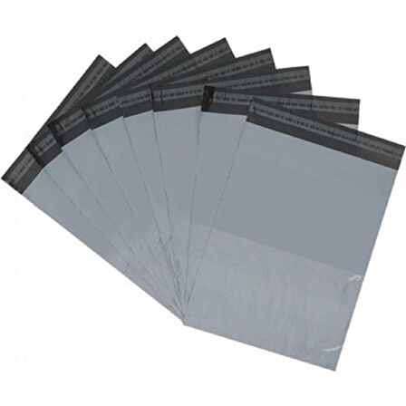 30x37+5 CM SİYAH BASKISIZ CEPLİ KARGO POŞETİ(100 ADET)