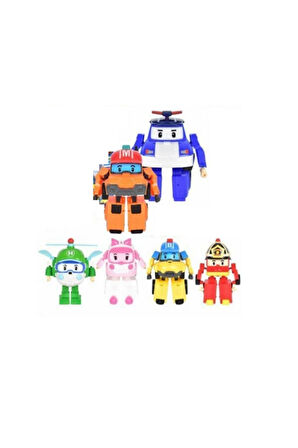 Robocar 6 Lı Dönüşebilen Oyuncak Seti Mega