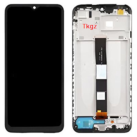 Tkgz - Xiaomi Redmi 9C Uyumlu Lcd Ekran Dokunmatik SERVİCE - PACK - FULL ÇITALI