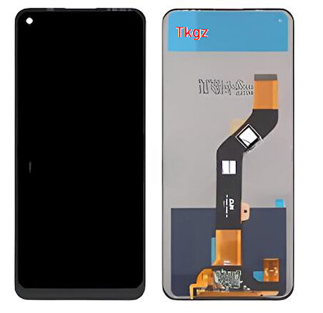 Tkgz - Tecno Camon 17 Uyumlu Lcd Ekran Dokunmatik SERVİCE - PACK