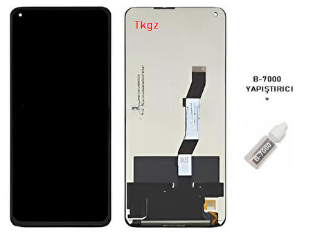 Tkgz - Xiaomi Mİ 10T Uyumlu Lcd Ekran Dokunmatik SERVİCE - PACK + B-7000
